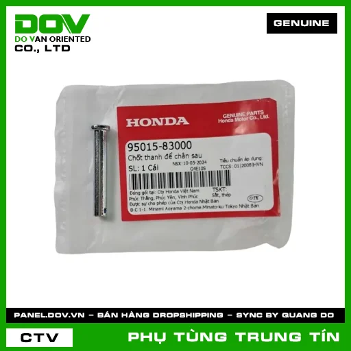 CHỐT THANH ĐỂ CHÂN SAU | 95015-830-00 | HONDA (AIR BLADE 110, CBR150R, FUTURE NEO, MSX 125, SUPER DREAM, WAVE 100, WAVE ALPHA, WINNER 150, WINNER R, WINNER X) — 9501583000