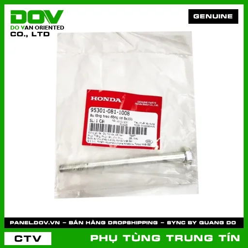 BU LÔNG TREO ĐỘNG CƠ 8X100 | 95301-081-1008 | HONDA (WAVE 100, WAVE ALPHA) — 953010811008