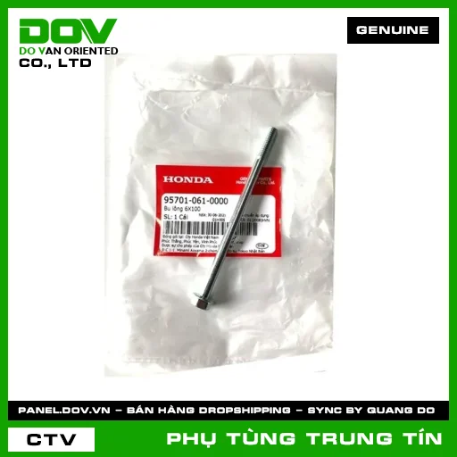 BU LÔNG 6X100 | 95701-061-0000 | HONDA (AIR BLADE 110, CLICK 110, LEAD 110, SH 125/150, VISION 110) — 957010610000