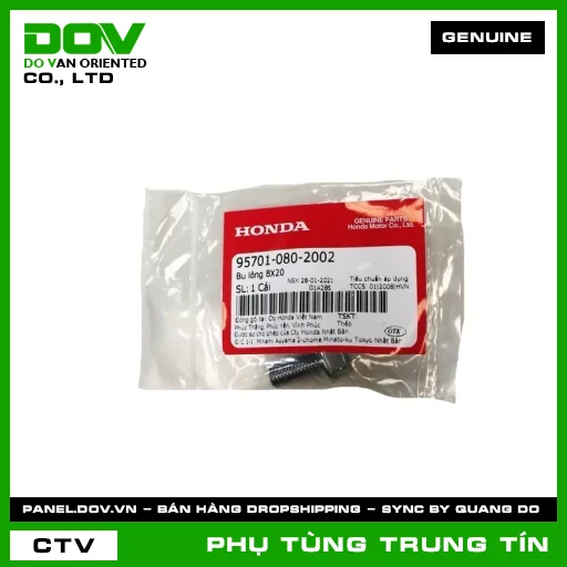 BU LÔNG 8X20 | 95701-080-2002 | HONDA (VISION 110) — 957010802002
