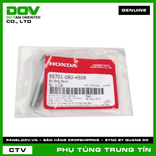 BU LÔNG 8X45 | 95701-080-4508 | HONDA (AIR BLADE 125, PCX, VISION 110) — 957010804508