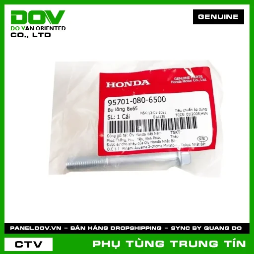 BU LÔNG 8X65 | 95701-080-6500 | HONDA (WINNER 150, WINNER R, WINNER X) — 957010806500
