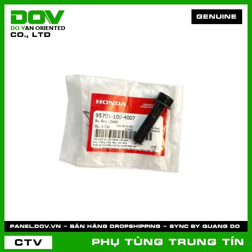 BU LÔNG 10X40 | 95701-100-4007 | HONDA (CLICK 110, SH 125/150, VISION 110) — 957011004007