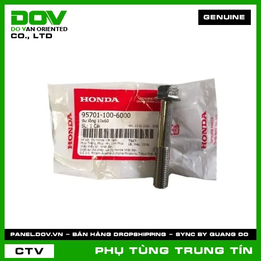 BU LÔNG 10X60 | 95701-100-6000 | HONDA (CB250 NIGHTHAWK, SH 125/150) — 957011006000