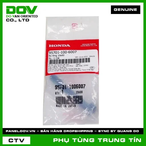 BU LÔNG 10X60 | 95701-100-6007 | HONDA (SH 350) — 957011006007