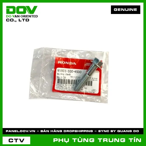 BU LÔNG 10X45 | 95801-100-4500 | HONDA (BLADE 110, CLICK 110, DREAM 110, FUTURE 125, FUTURE NEO, LEAD 110, SUPER DREAM, WAVE 100, WAVE ALPHA, WAVE ALPHA 110, WAVE RSX 110, WINNER R) — 958011004500