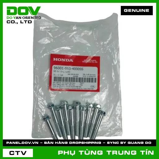 BỘ BU LÔNG 6X40 | 96001-060-4000SS | HONDA (CB500, CB500FAR, CB500F, CB500X, REBEL 500) — 960010604000SS
