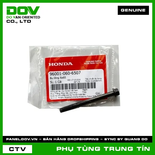 BU LÔNG 6X65 | 96001-060-6507 | HONDA (SH 125/150) — 960010606507