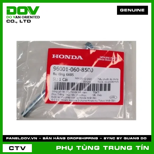 BU LÔNG 6X85 | 96001-060-8500 | HONDA (AIR BLADE 110, CLICK 110, VISION 110) — 960010608500