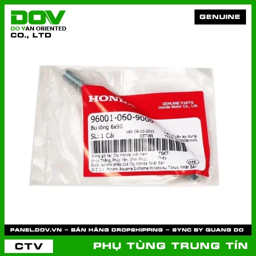 BU LÔNG 6X90 | 96001-060-9000 | HONDA (FUTURE 125, MSX 125, SUPER CUB C125) — 960010609000