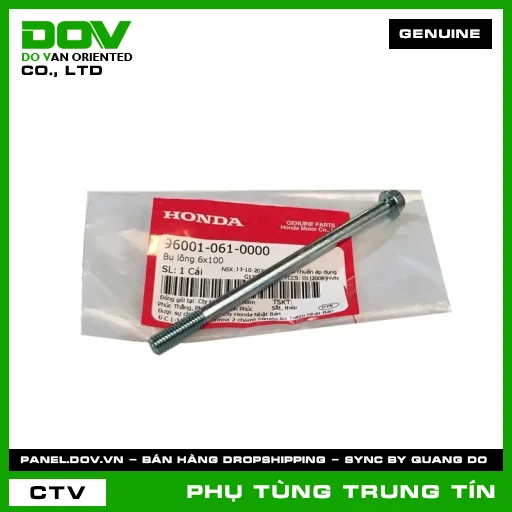 BU LÔNG 6X100 | 96001-061-0000 | HONDA (BLADE 110, DREAM 110, WAVE ALPHA 110, WAVE RSX 110) — 960010610000