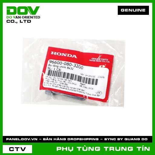 BU LÔNG CHÌM 8X32 | 96600-080-3200 | HONDA (PCX, PCX 125, PCX 125/150, REBEL 1100) — 966000803200