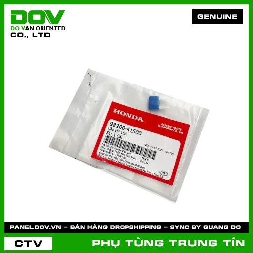 CẦU CHÌ 15A | 98200-415-00 | HONDA (ADV350, AIR BLADE 110, AIR BLADE 125/150, CLICK 110, FUTURE 125, FUTURE NEO, GOLDWING, MSX 125, PCX, PCX 125/150, REBEL 1100, REBEL 300, REBEL 500, SH 125/150, VISION 110, WAVE RSX 110) — 9820041500