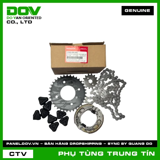 BỘ MÁ PHANH-NHÔNG XÍCH-CAO SU GIẢM CHẤN | CP008-K89-600 | HONDA — CP008K89600