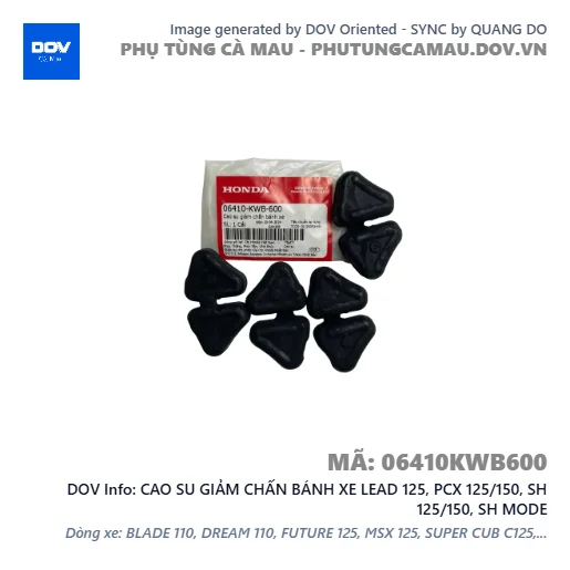 CAO SU GIẢM CHẤN BÁNH XE LEAD 125, PCX 125/150, SH 125/150, SH MODE — 06410KWB600