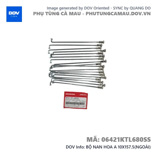 BỘ NAN HOA A 10X157.5(NGOÀI)  — 06421KTL680SS