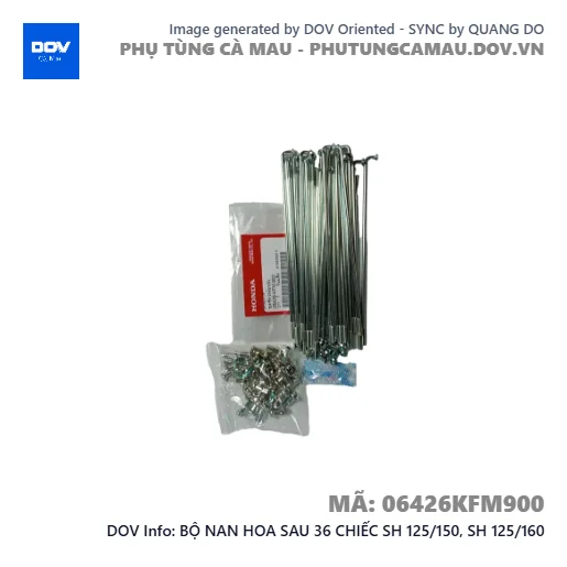BỘ NAN HOA SAU 36 CHIẾC SH 125/150, SH 125/160 — 06426KFM900
