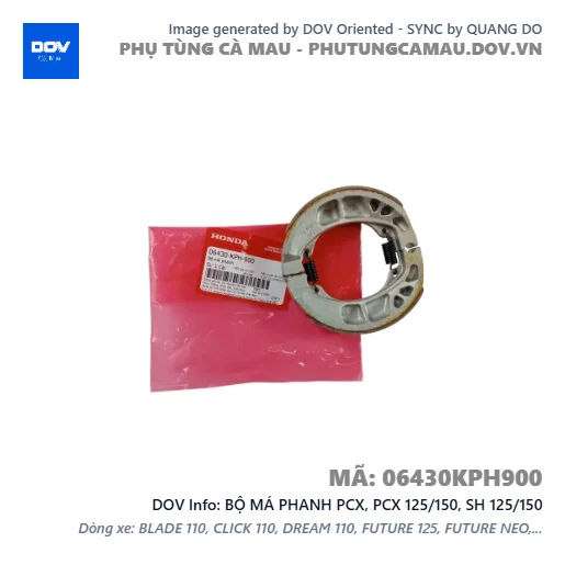 BỘ MÁ PHANH PCX, PCX 125/150, SH 125/150 — 06430KPH900