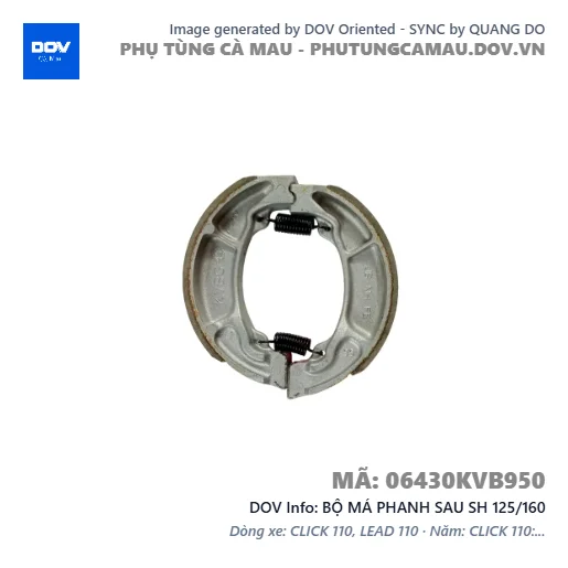 BỘ MÁ PHANH SAU SH 125/160 — 06430KVB950