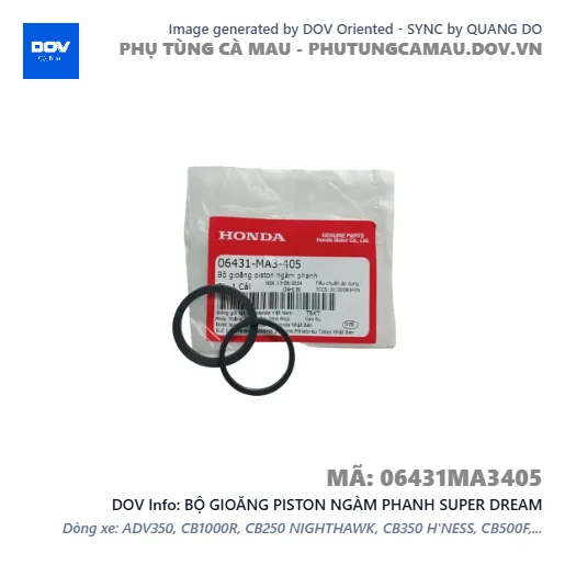 BỘ GIOĂNG PISTON NGÀM PHANH SUPER DREAM — 06431MA3405