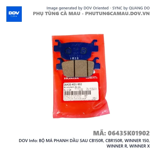 BỘ MÁ PHANH DẦU SAU CB150R, CBR150R, WINNER 150, WINNER R, WINNER X — 06435K01902