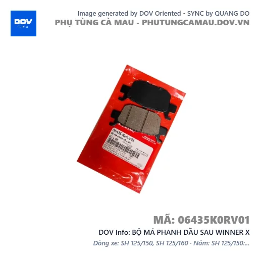 BỘ MÁ PHANH DẦU SAU WINNER X — 06435K0RV01