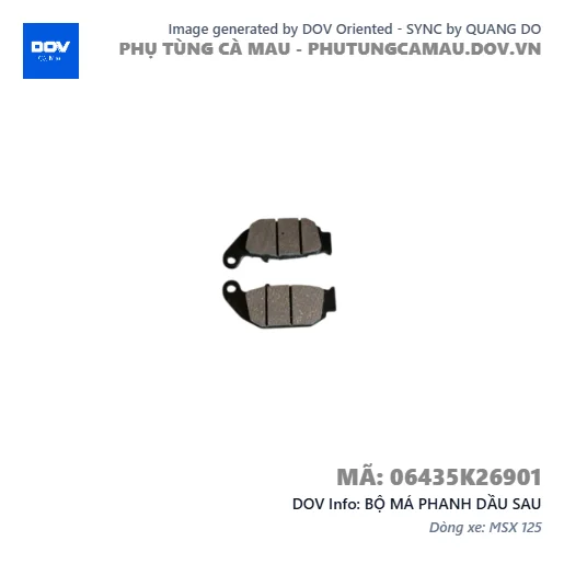 BỘ MÁ PHANH DẦU SAU  — 06435K26901