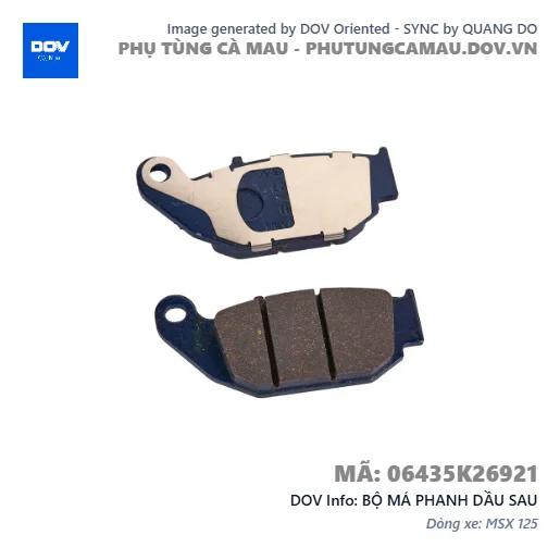 BỘ MÁ PHANH DẦU SAU  — 06435K26921