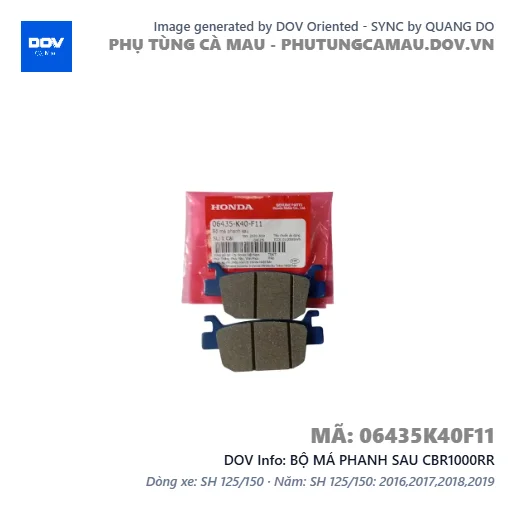 BỘ MÁ PHANH SAU CBR1000RR — 06435K40F11