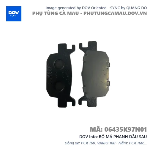 BỘ MÁ PHANH DẦU SAU — 06435K97N01