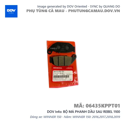 BỘ MÁ PHANH DẦU SAU REBEL 1100 — 06435KPPT01