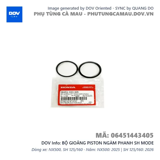 BỘ GIOĂNG PISTON NGÀM PHANH SH MODE — 06451443405