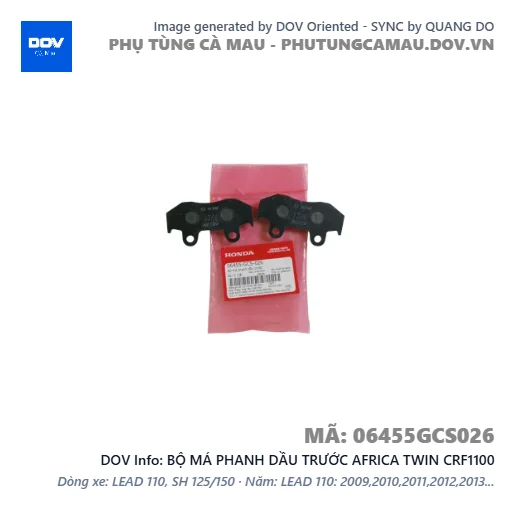 BỘ MÁ PHANH DẦU TRƯỚC AFRICA TWIN CRF1100 — 06455GCS026