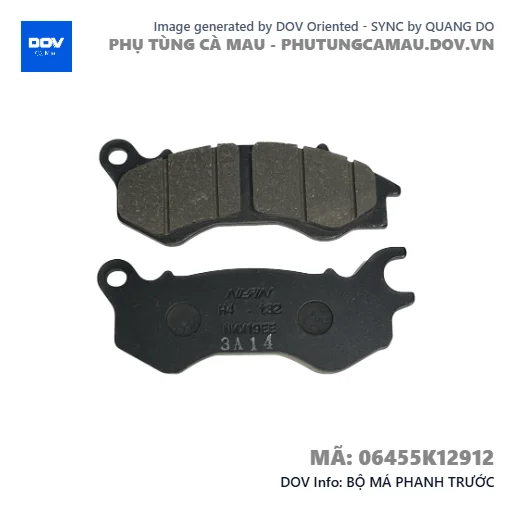 BỘ MÁ PHANH TRƯỚC  — 06455K12912