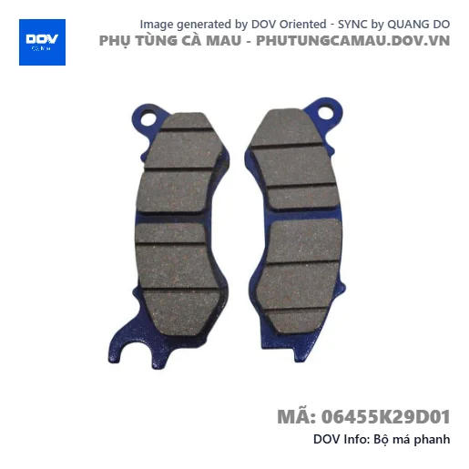 Bộ má phanh — 06455K29D01