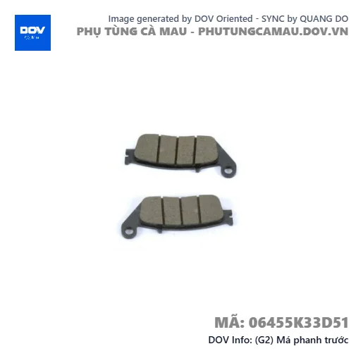 (G2) Má phanh trước  — 06455K33D51