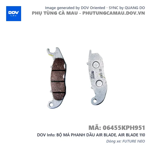 BỘ MÁ PHANH DẦU AIR BLADE, AIR BLADE 110 — 06455KPH951