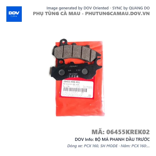 BỘ MÁ PHANH DẦU TRƯỚC — 06455KREK02