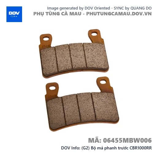(G2) Bộ má phanh trước CBR1000RR — 06455MBW006