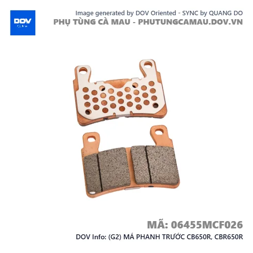 (G2) MÁ PHANH TRƯỚC CB650R, CBR650R — 06455MCF026
