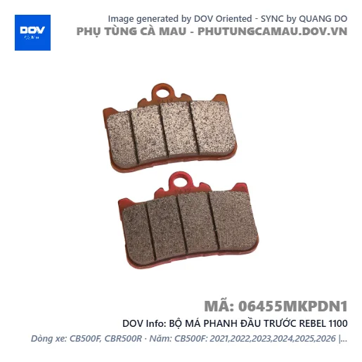 BỘ MÁ PHANH ĐẦU TRƯỚC REBEL 1100 — 06455MKPDN1