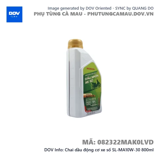Chai dầu động cơ xe số SL-MA10W-30 800ml — 082322MAK0LVD
