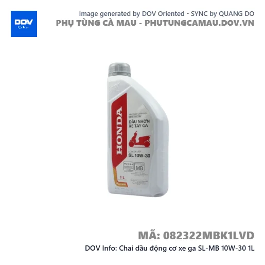 Chai dầu động cơ xe ga SL-MB 10W-30 1L — 082322MBK1LVD