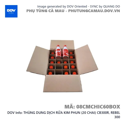 THÙNG DUNG DỊCH RỬA KIM PHUN (20 CHAI) CB300R, REBEL 300 — 08CMCHIC60BOX