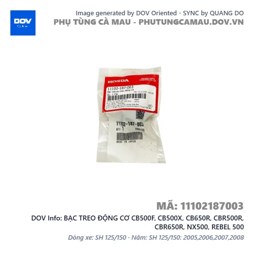 BẠC TREO ĐỘNG CƠ CB500F, CB500X, CB650R, CBR500R, CBR650R, NX500, REBEL 500 — 11102187003