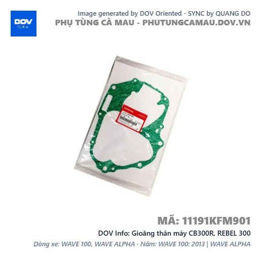 Gioăng thân máy CB300R, REBEL 300 — 11191KFM901
