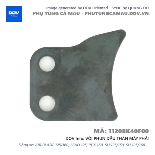 VÒI PHUN DẦU THÂN MÁY PHẢI  — 11208K40F00