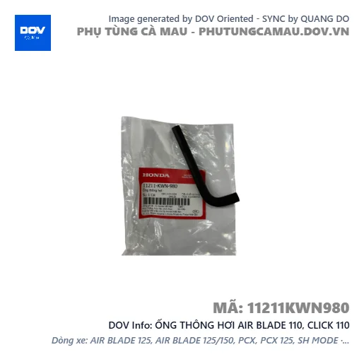 ỐNG THÔNG HƠI AIR BLADE 110, CLICK 110 — 11211KWN980
