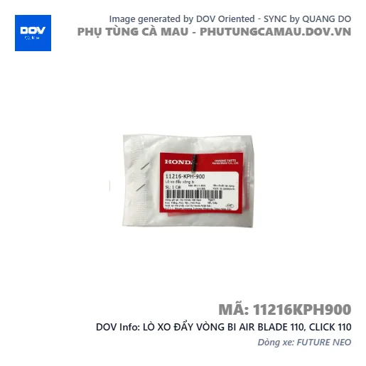 LÒ XO ĐẨY VÒNG BI AIR BLADE 110, CLICK 110 — 11216KPH900