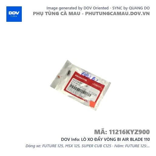 LÒ XO ĐẨY VÒNG BI AIR BLADE 110 — 11216KYZ900